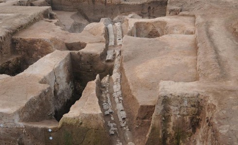平粮台古城遗迹发掘:发现中国最早城市排水系统