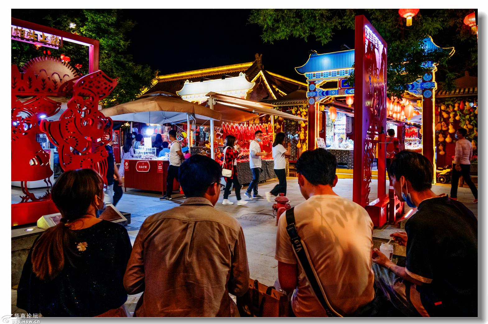 一组卡片相机拍摄的五一期间永兴坊夜景照片