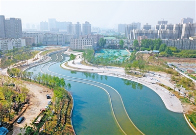 经开区氵皂河入渭口滩区9月底建成开园