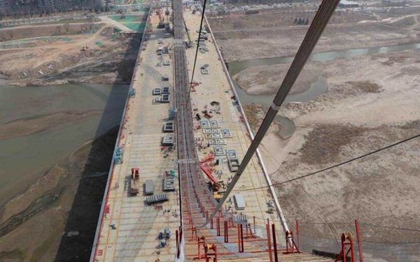 西安首座悬索桥又有新进展！建成后将成全运会重要交通通道