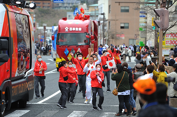 2021年3月25日，日本福岛县，东京奥运会火炬传递正式开启。人民视觉  资料图