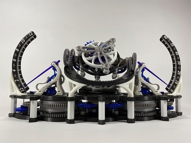 3D打印飞轮时钟 不到100美元就可以制造