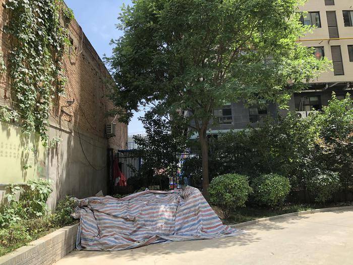 西安祥和雅居单元楼下临时垃圾台迟迟未拆 物业：拆除并恢复绿化