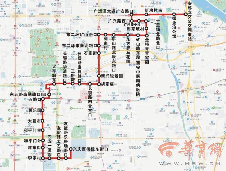 6月22日起西安公交调整49路 线路具体信息公布