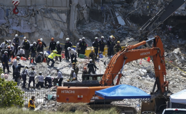 美国迈阿密塌楼事故死亡人数升至36人 仍有109人失联