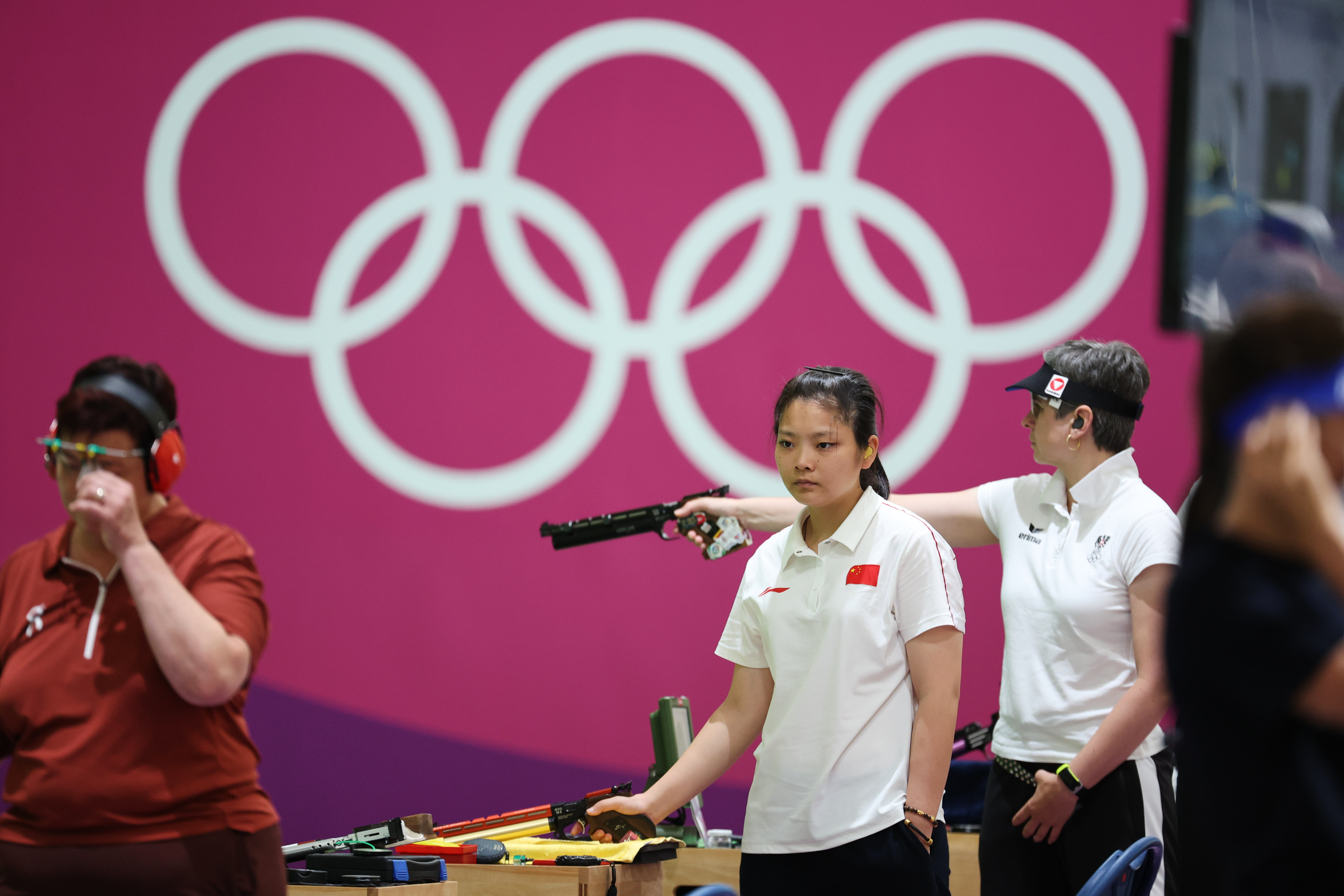 姜冉馨在东京奥运赛场。