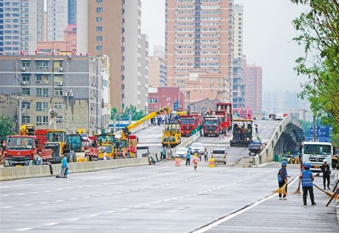 西安纬零街(一期)进入收尾阶段 有望8月1日前竣工通车