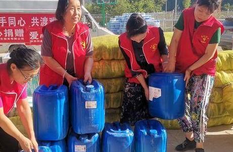 陕西爱心大姐志愿团队为河南捐赠80多万物资 又赴洛南运送物资