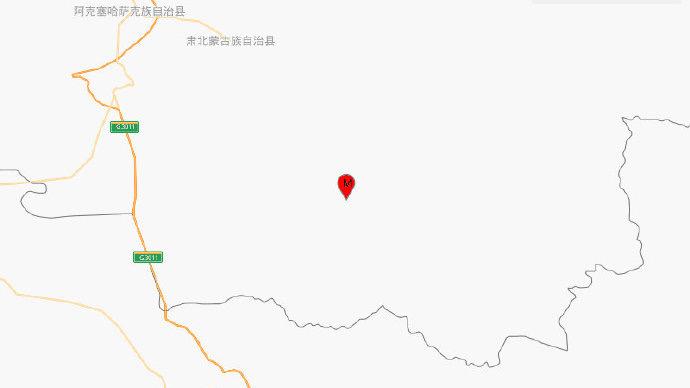 甘肃酒泉市阿克塞县发生5.5级地震 震源深度15千米