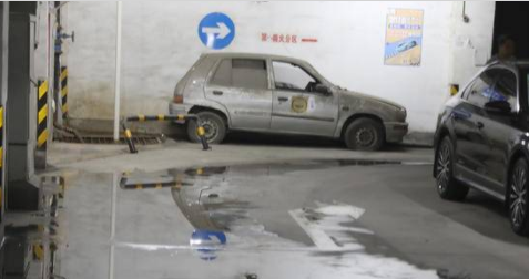 西安海璟台北湾小区地下室常年漏水被诉 物业：正在全面排查漏水点