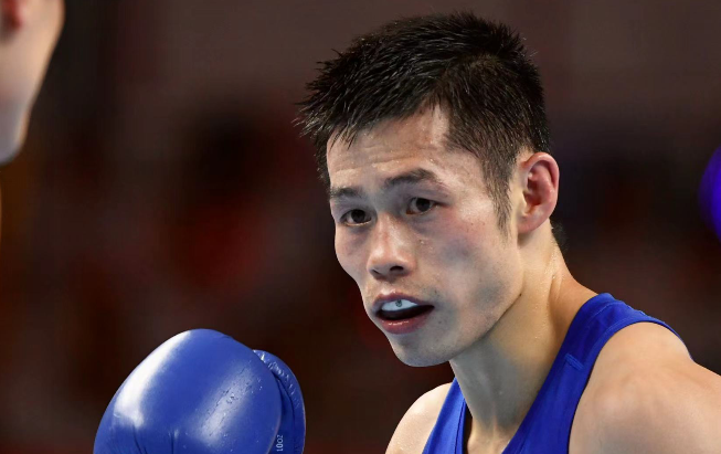 陕西选手常勇 获得十四运拳击男子57公斤级亚军