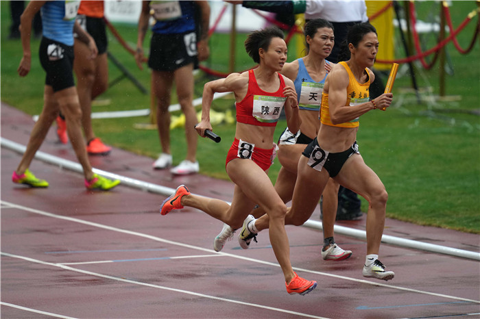 十四运会男女混合4×400米接力 陕西队获得第六名