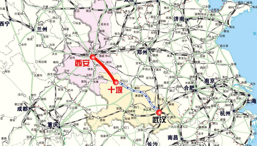 西十高铁陕西段将于12月20日开工 武汉西安将实现2小时通达