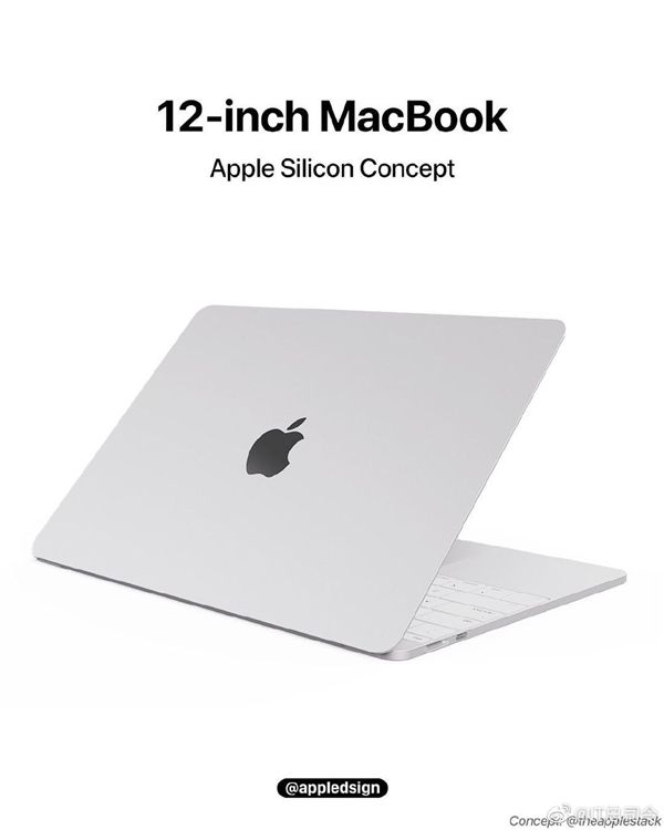 12英寸MacBook渲染图曝光：窄边框刘海屏+超薄机身