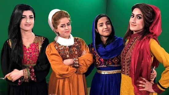 阿富汗女子电视台Zan TV员工