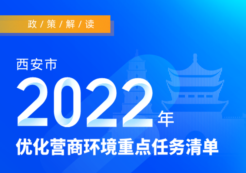 西安市印发《2022年优化营商环境重点任务清单》