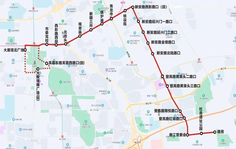 西安游6路公交线路6月1日起调整 新增10个站点