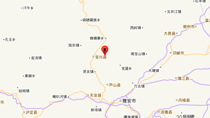 四川雅安市芦山县发生3.2级地震 震源深度18千米