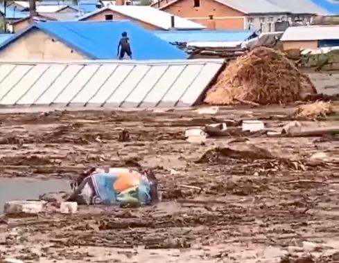 黑龙江一村突发山洪致1人死亡7人失联 村民：像海啸一样 瞬间把房子推倒了