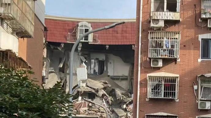 天津北辰区一小区发生爆炸事故 造成一栋六层建筑损毁