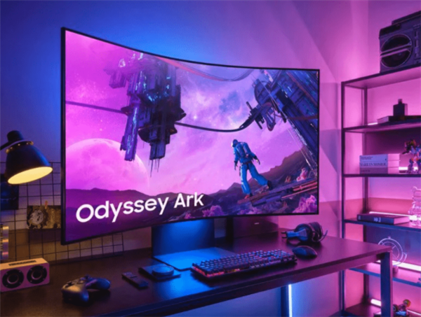 三星推出Odyssey Ark显示器 55英寸4K Mini-LED曲面屏