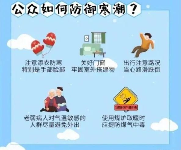 寒潮来临怎么预防得病?