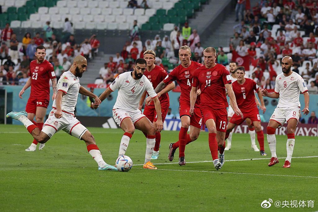 世界杯首场0进球！丹麦0比0突尼斯
