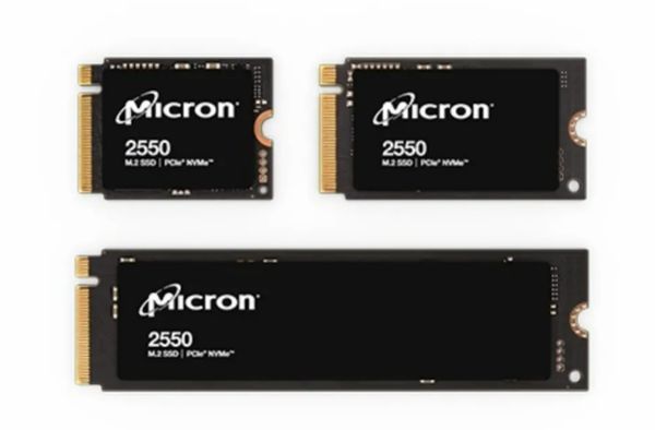 美光推出消費級2550 NVMe SSD 速度大提升