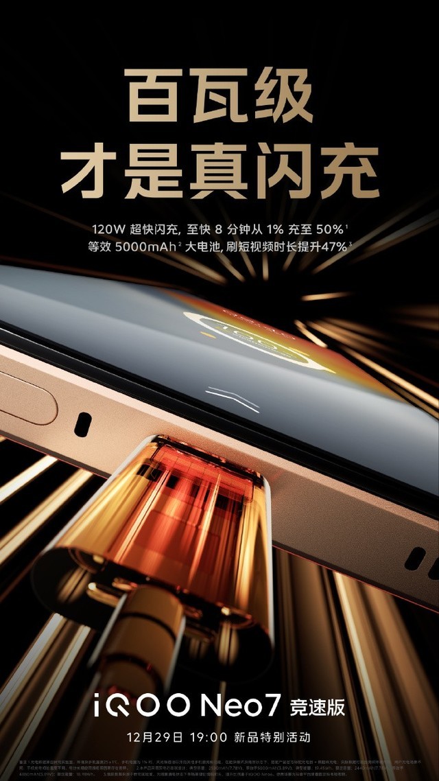 新机谍中谍:硬核实力iQOO Neo7 竞速版前瞻