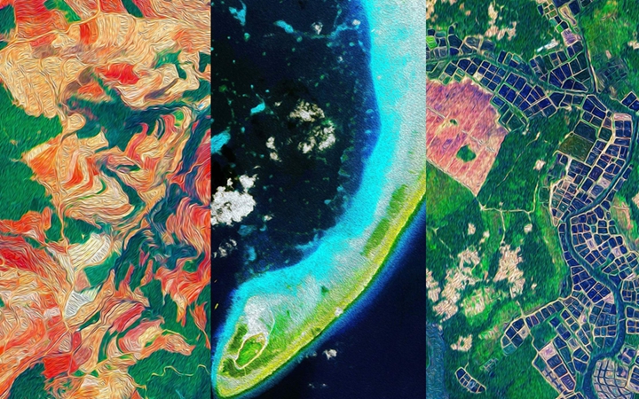 卫星影像×油画——看祖国大地有多美