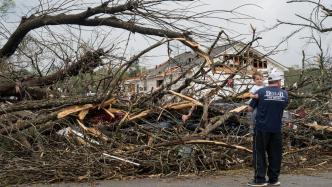 龙卷风肆虐美国小镇被夷为平地 超2000万人受影响