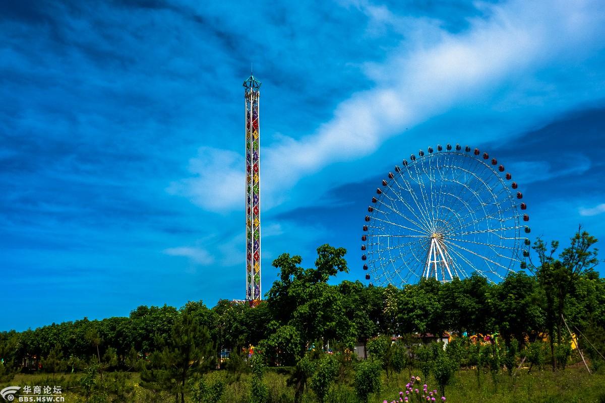 宝鸡胜利原上的游乐场