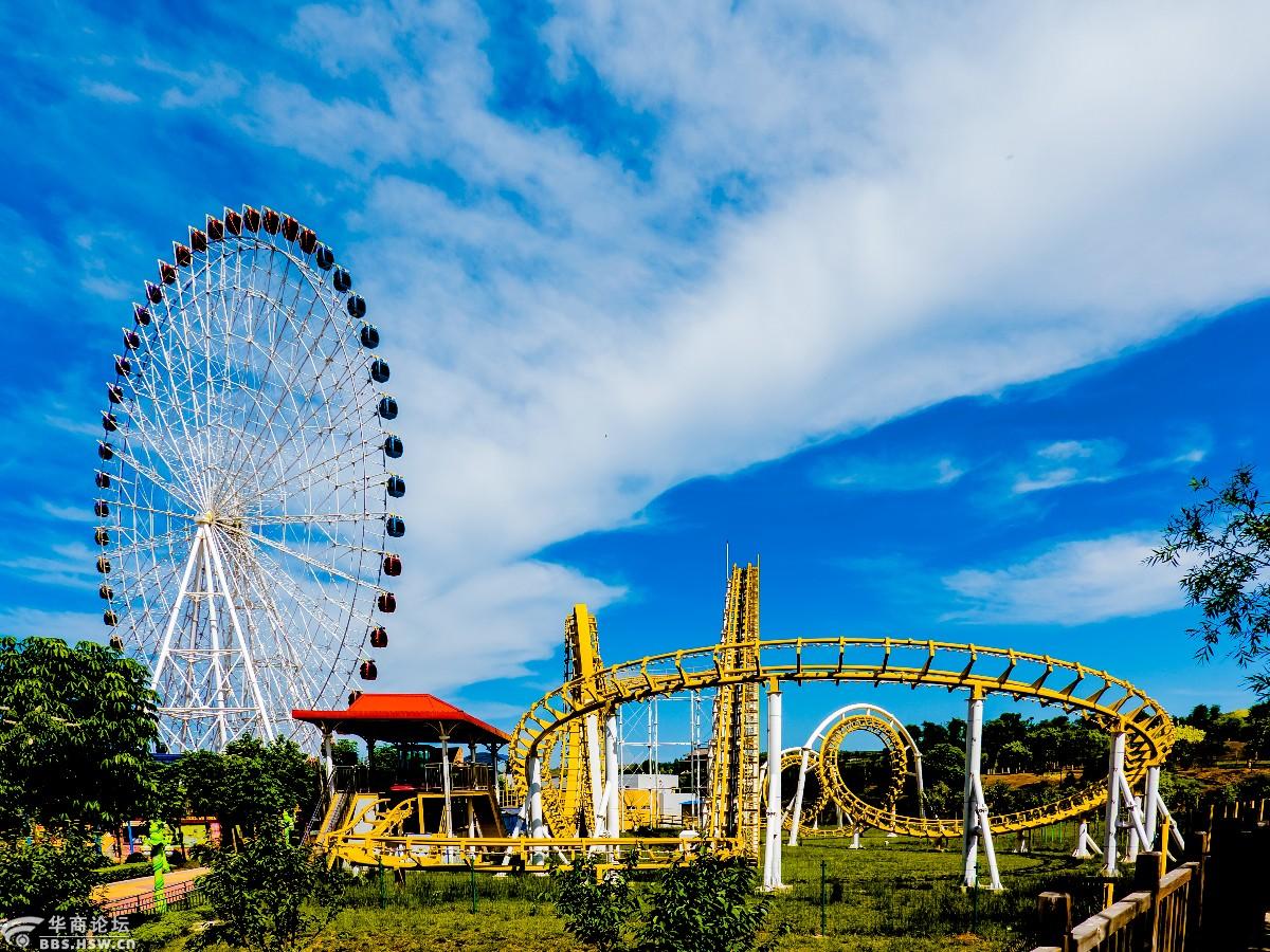 宝鸡胜利原上的游乐场