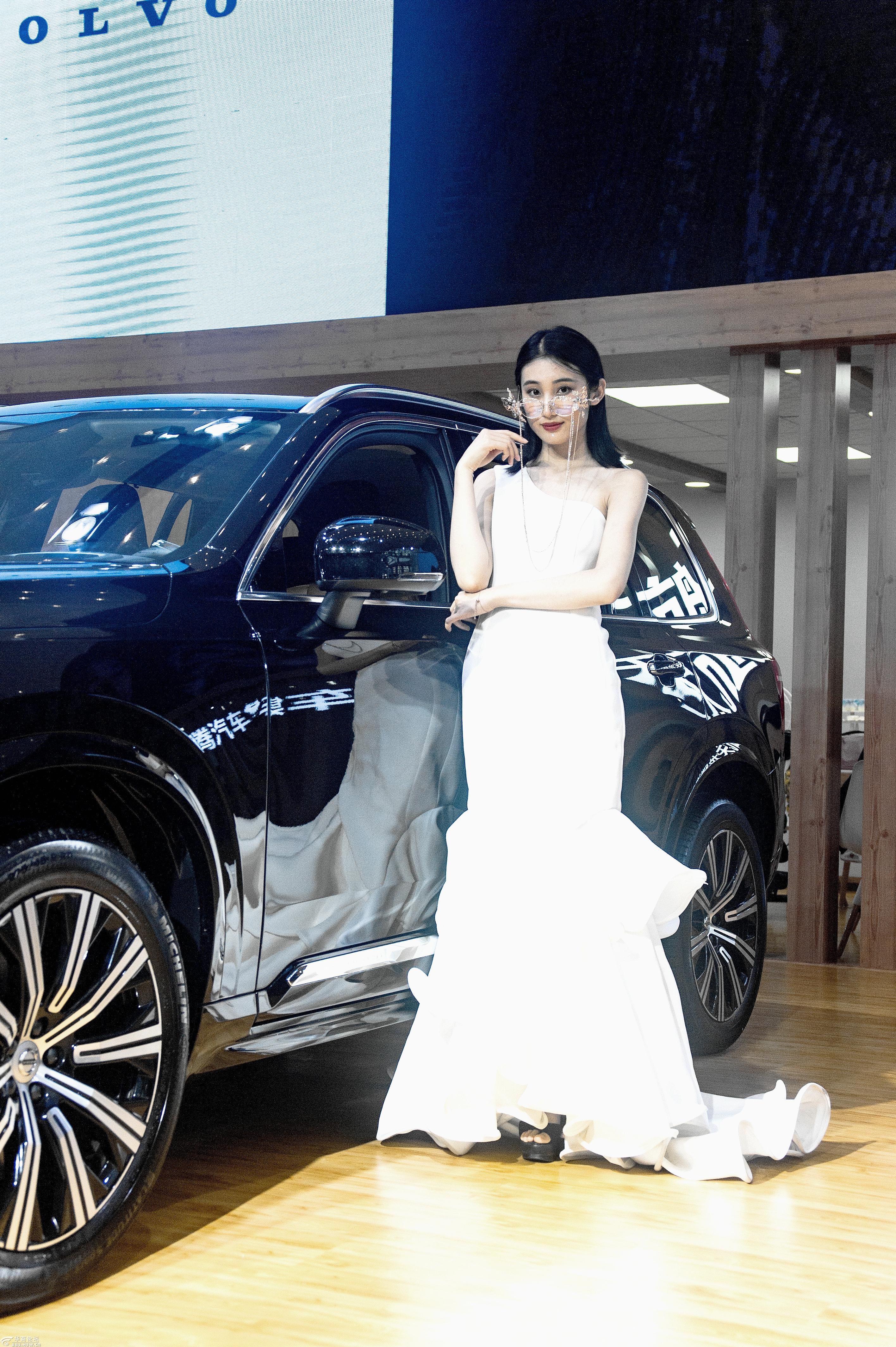 红旗豪车靓丽车模