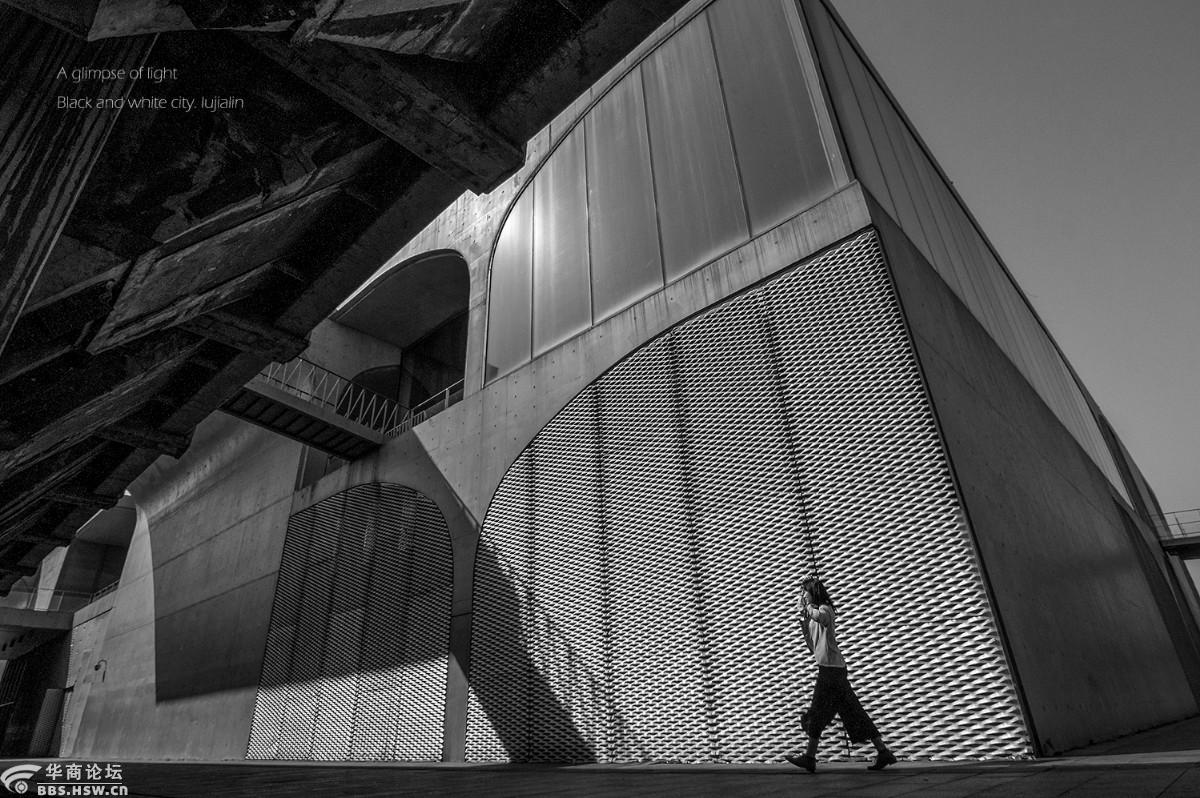 捕光掠影黑白都市