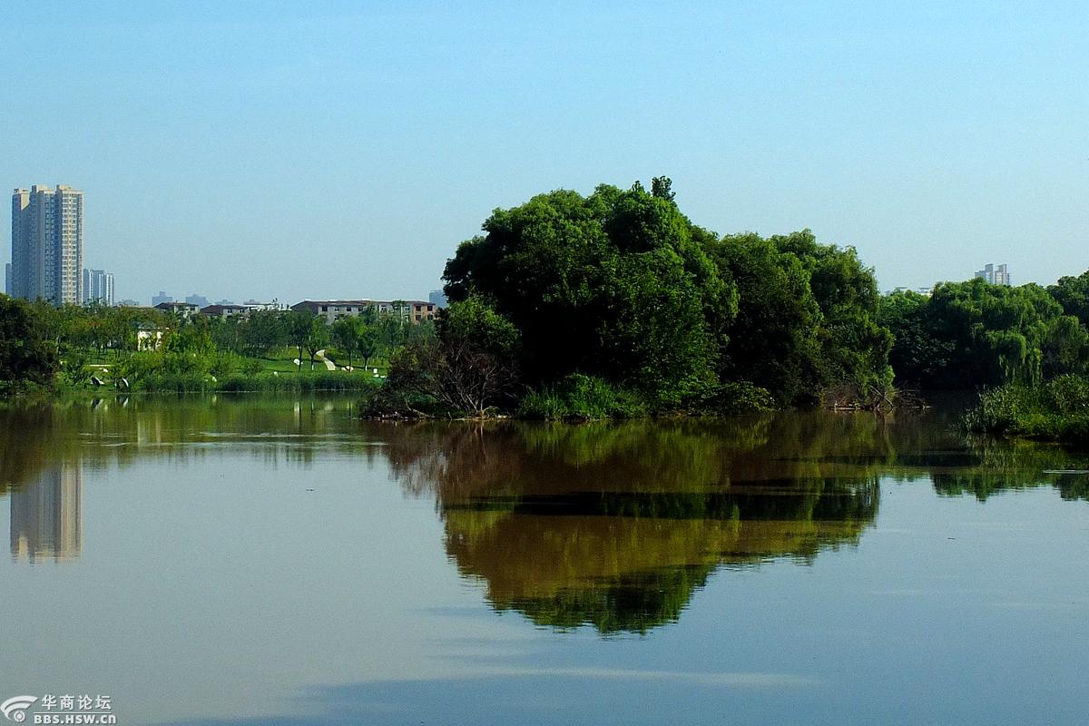暑天水边游美哉沣河湾