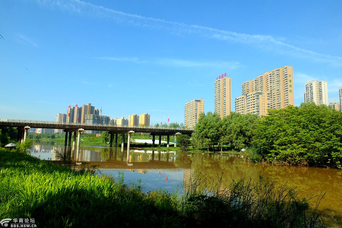 暑天水边游美哉沣河湾