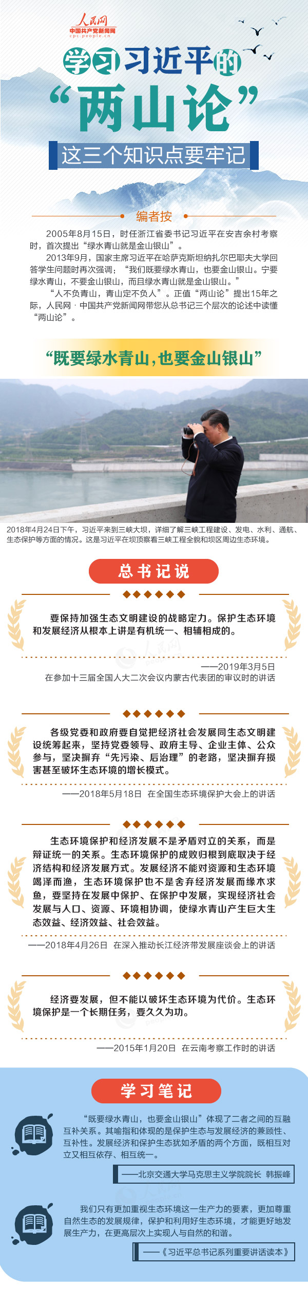 图解：学习习近平的“两山论”，这三个知识点要牢记