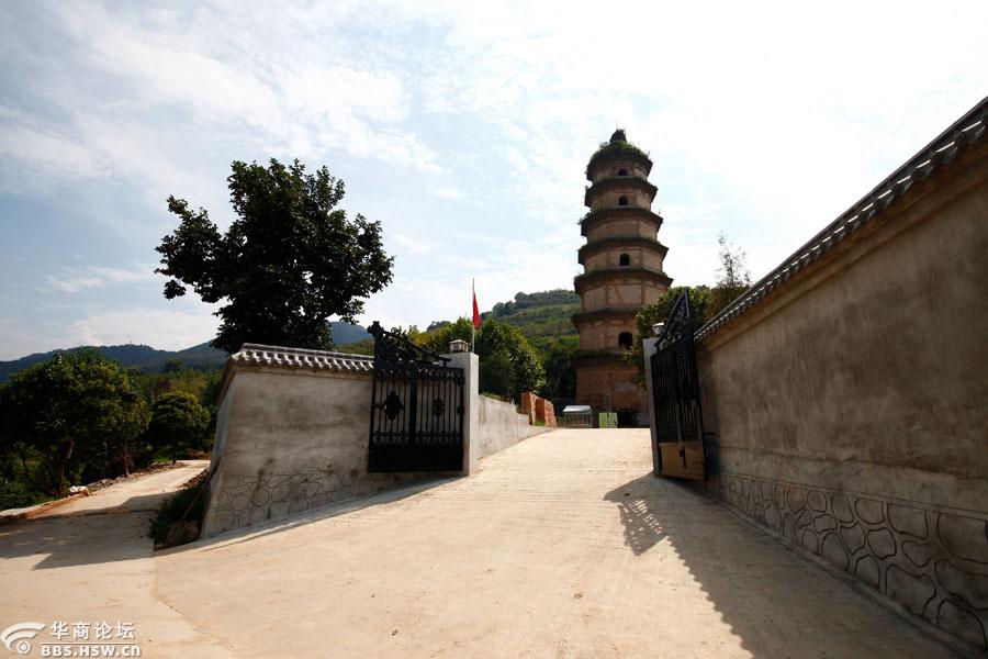游拍周至大秦寺塔