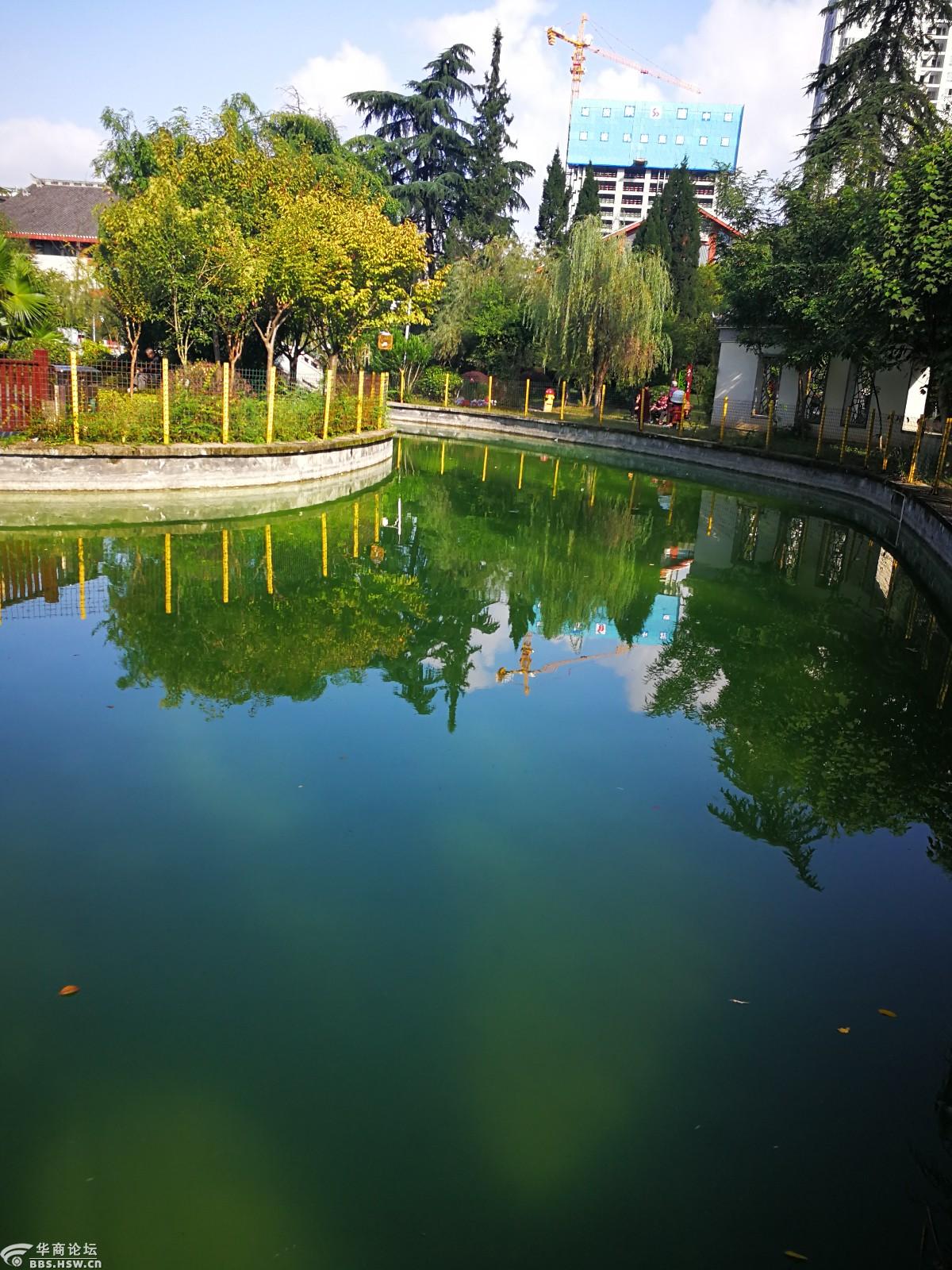 兴安公园碧波如翡翠