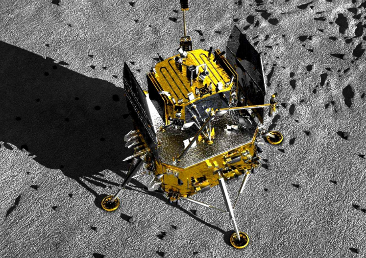 嫦娥五号探测器对接组合体成功分离