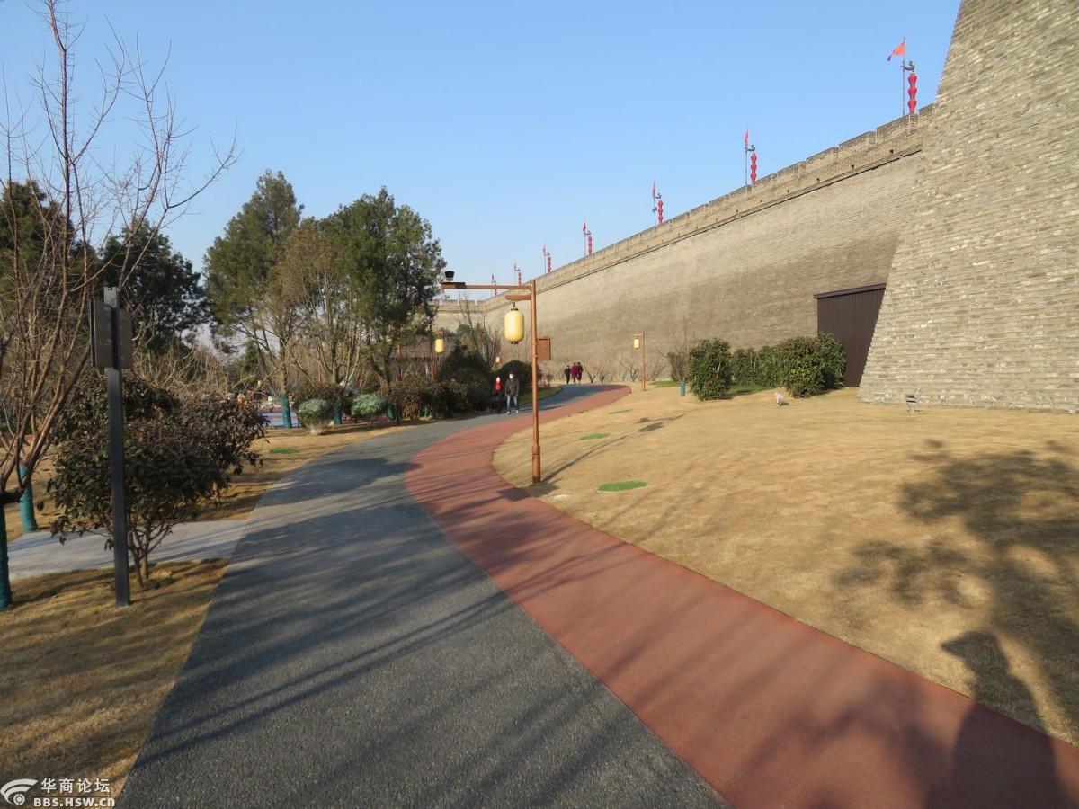 发现西安之美历史之美元旦下午游玩环城公园安定门玉祥门
