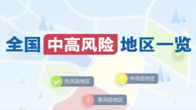 全国现有高风险地区11个 中风险地区59个