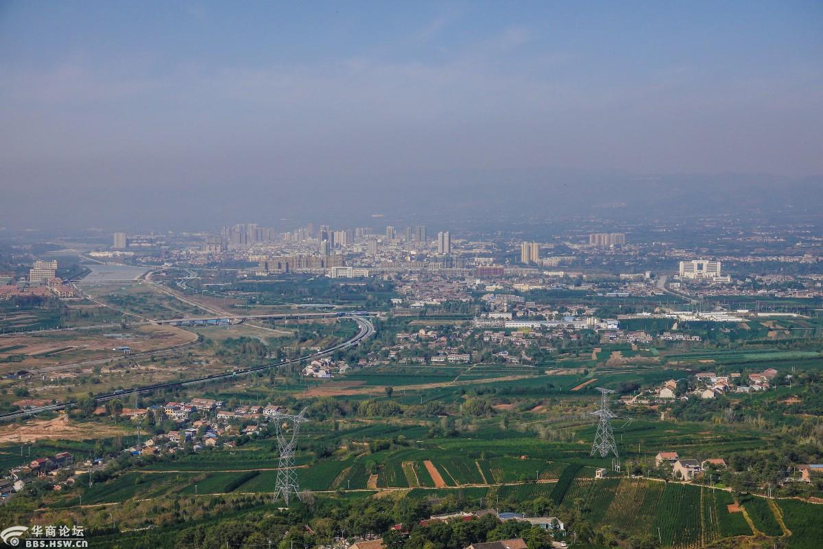 蓝田县城全景