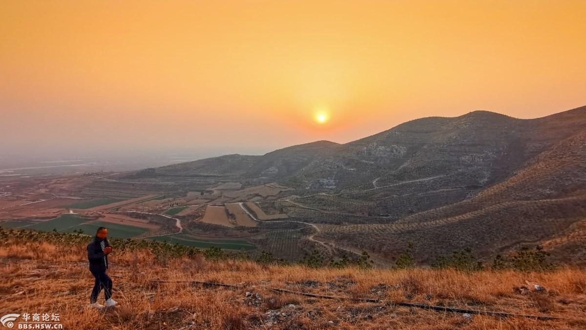 蒲城金栗山日落