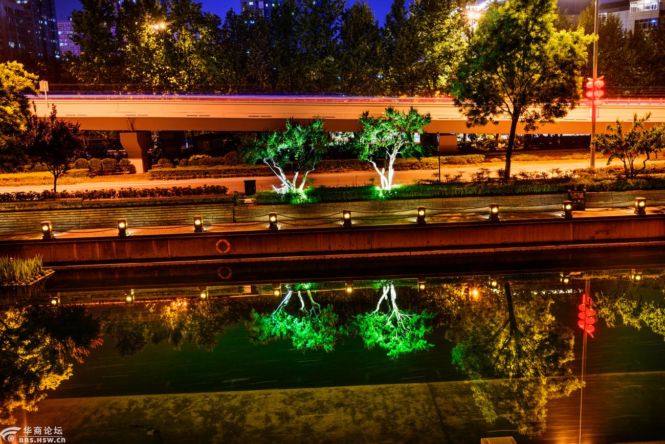 西安火车站附近城墙四座城门夜景随拍