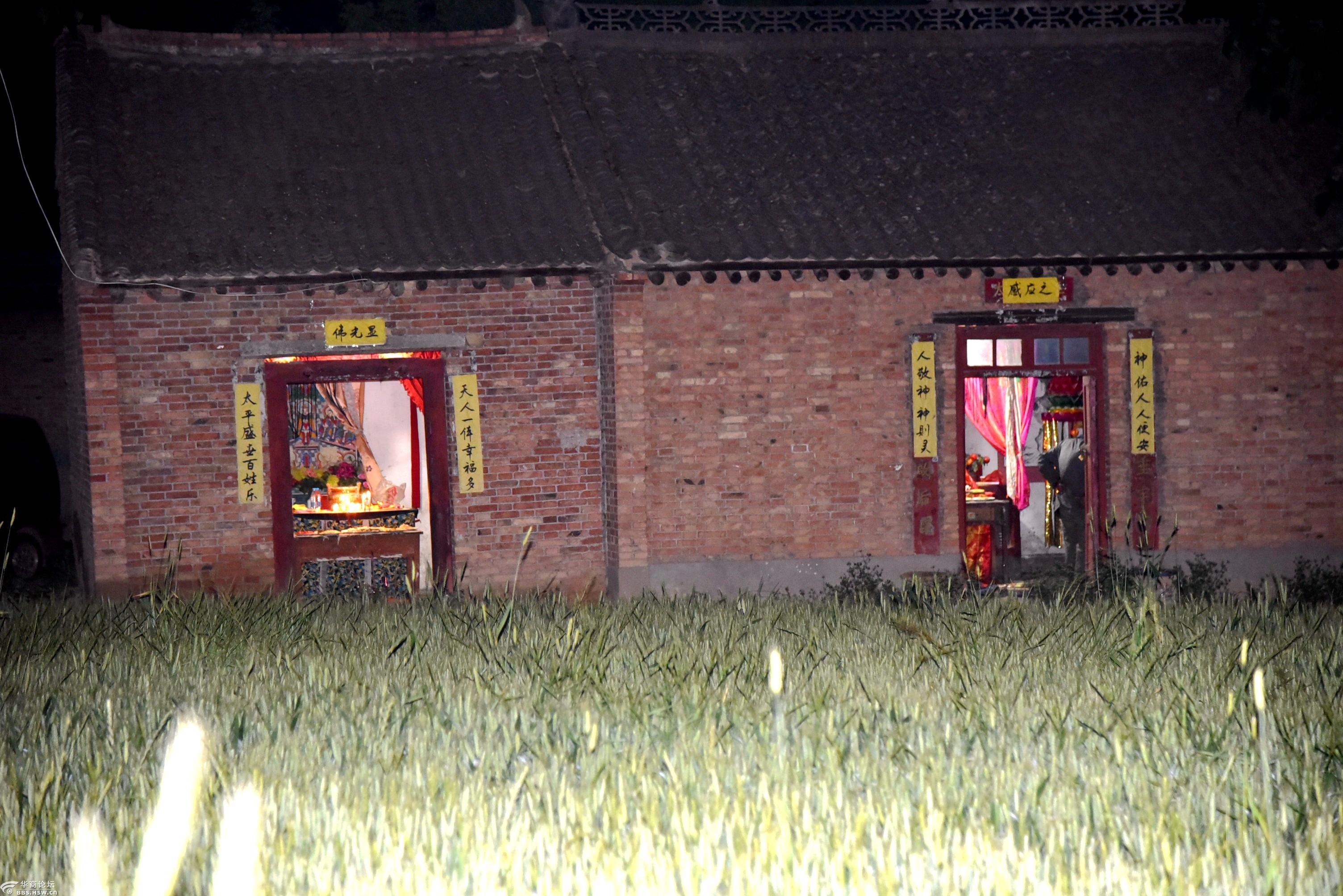 兴平桑镇寨子村过会唱戏祈百顺