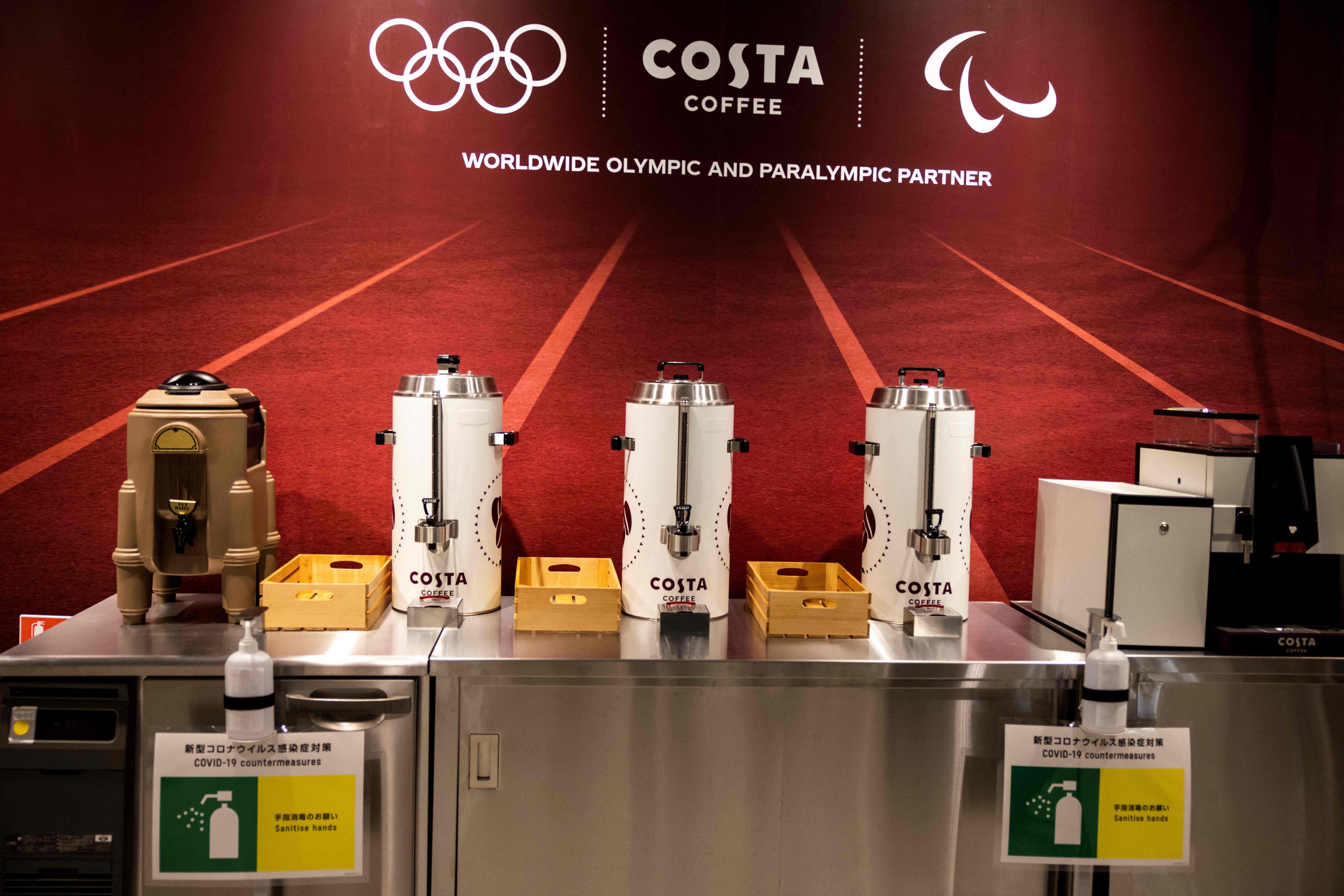 奥运村的咖啡吧。