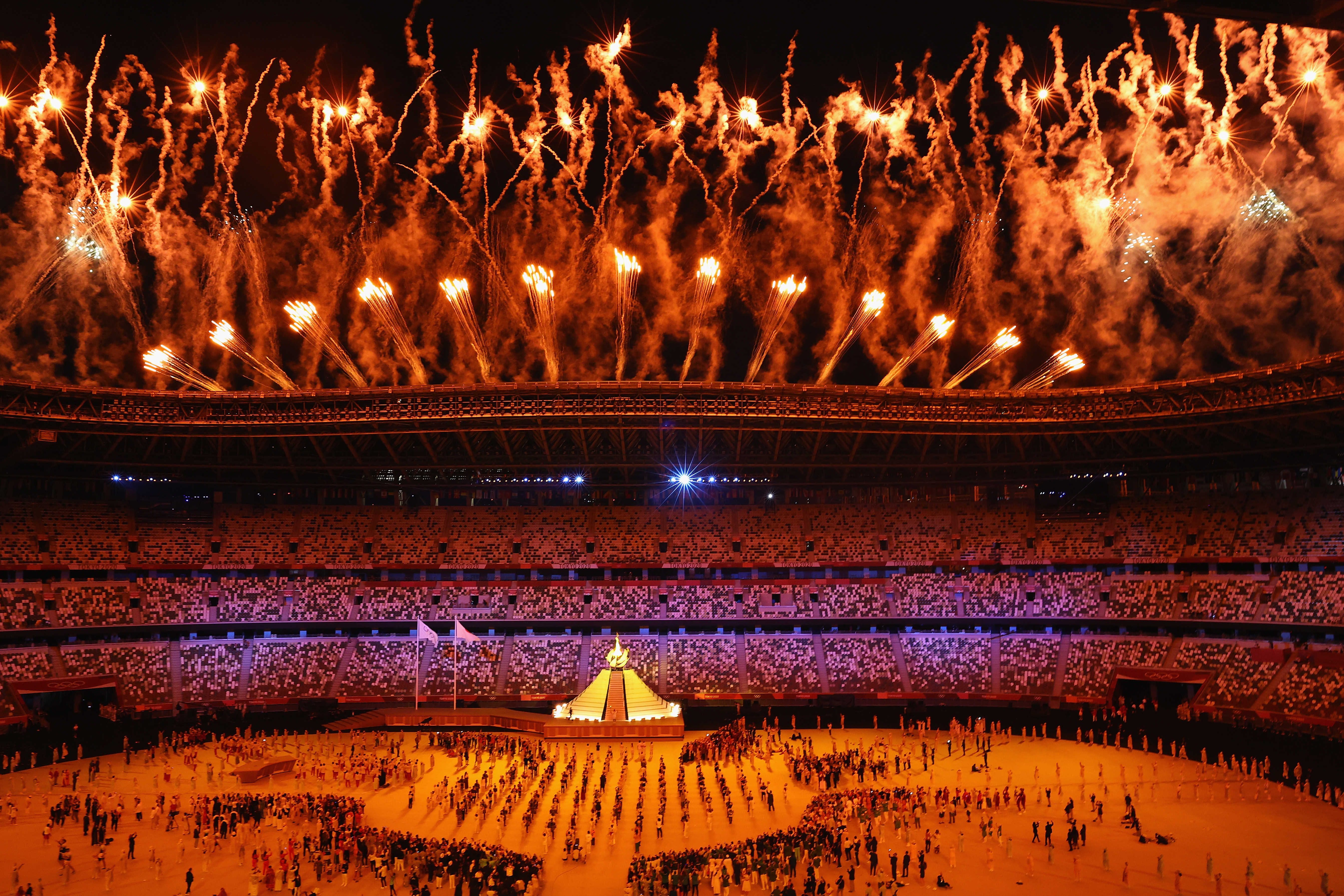 当地时间2021年7月23日,日本东京,2020东京奥运会开幕式举行