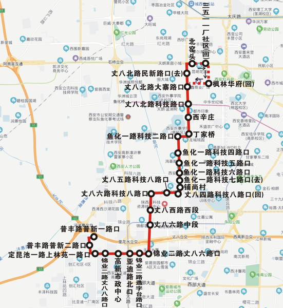 122公交线路图图片